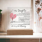 To My Daughter from Mummy | Acrylic Night Light