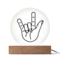 I Love You Sign Plaque for ASL | Night Light