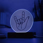 I Love You Sign Plaque for ASL | Night Light