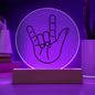 I Love You Sign Plaque for ASL | Night Light