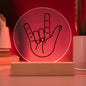 I Love You Sign Plaque for ASL | Night Light